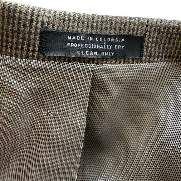 Oscar de la Renta Lambswool Cashmere Windowpane Sports Coat Blazer 44S - Picture 7 of 7